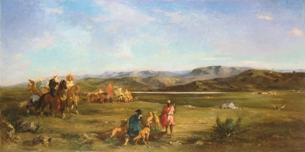 Caccia alla gazzella a Chott el - Hodna, 1856, Musee des Beaux, Arts, Nante